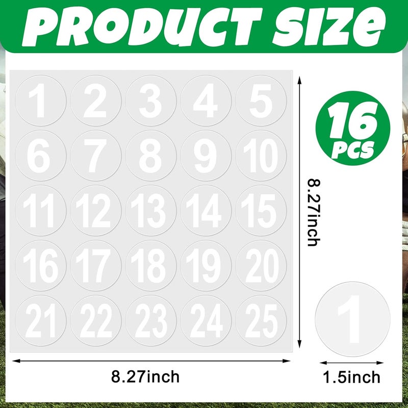 Teling White 400 Pcs Sports Helmet Numbers Sticker 1.5 Inches Football Helmet Decals Vinyl Hockey Numbers Decals Self Adhesive Softball Number Stickers for Hockey Baseball Batting Lacrosse - Image 3